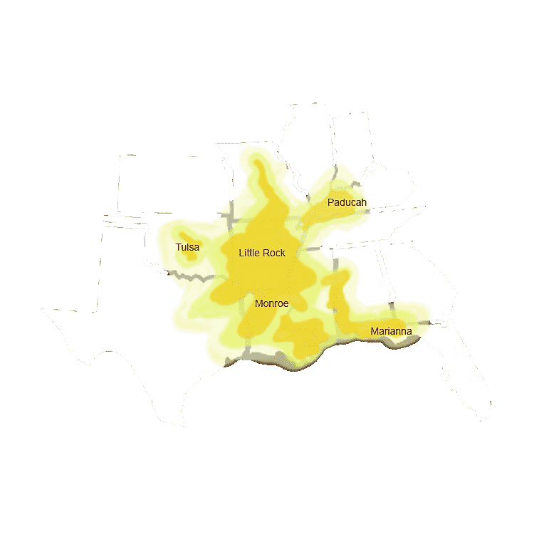 DWIMap2 Map of BTB regional coverage